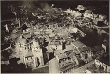 Aerial photo showing the city of Wieluń which was destroyed by Luftwaffe bombing on 1 September