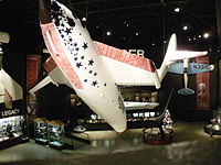 Feathered configuration of SpaceShipOne replica